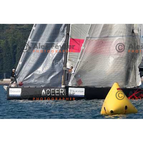 Team Ceeref and team Katusha during first day of match racing at Bank Sarasin RC 44 Portoroz Cup, Slovenia 29.9.2009 
