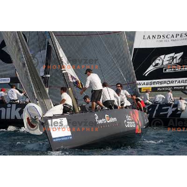 Team Puerto Calero Islas Canarias and skipper Jose Maria Ponce during first day of match racing at Bank Sarasin RC 44 Portoroz Cup, Slovenia 29.9.2009 