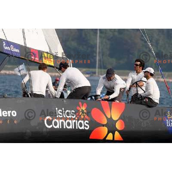 Team Puerto Calero Islas Canarias and skipper Jose Maria Ponce during first day of match racing at Bank Sarasin RC 44 Portoroz Cup, Slovenia 29.9.2009 