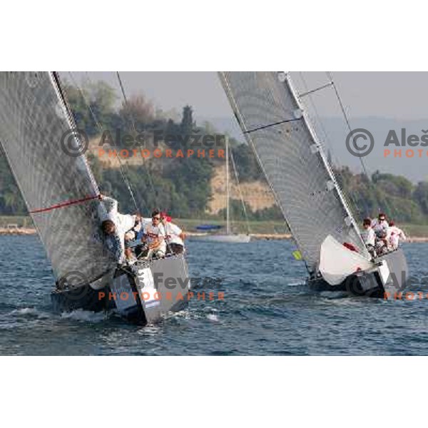 first day of match racing at Bank Sarasin RC 44 Portoroz Cup, Slovenia 29.9.2009 