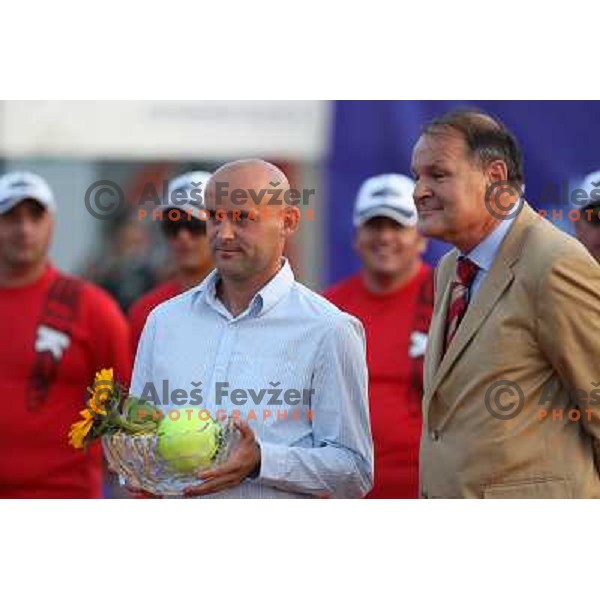 Marko Tkalec at Opening ceremony of BMW Ljubljana Open ATP tennis challenger 