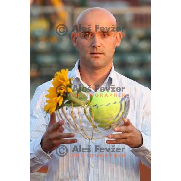 Marko Tkalec at Opening ceremony of BMW Ljubljana Open ATP tennis challenger 