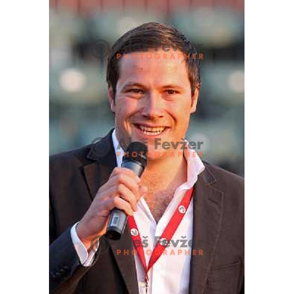Mark Umberger at Opening ceremony of BMW Ljubljana Open ATP tennis challenger 