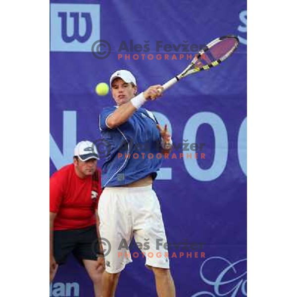 Blaz Kavcic during first round of BMW Ljubljana Open ATP tennis challenger 22.9.2009 