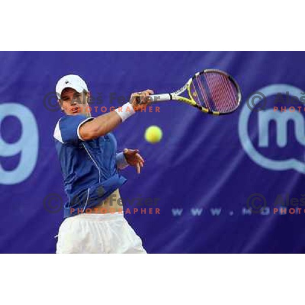 Blaz Kavcic during first round of BMW Ljubljana Open ATP tennis challenger 22.9.2009 