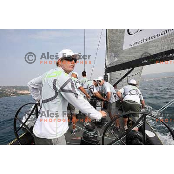 Team Aqua and skipper Cameron Appleton during match racing finals of Bank Sarasin RC 44 Portoroz Open in Portoroz, Slovenia 30.9.2009 