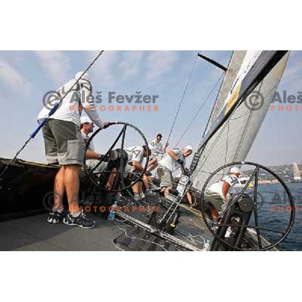 Team Aqua and skipper Cameron Appleton during match racing finals of Bank Sarasin RC 44 Portoroz Open in Portoroz, Slovenia 30.9.2009 