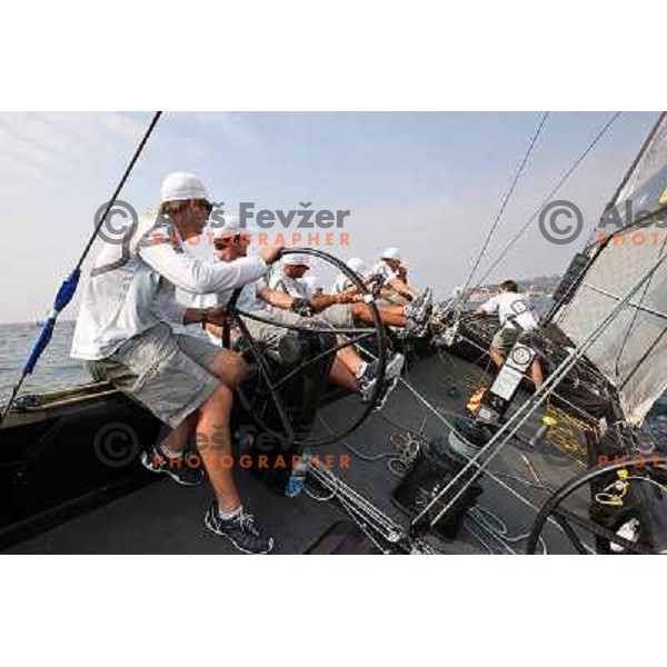 Team Aqua and skipper Cameron Appleton during match racing finals of Bank Sarasin RC 44 Portoroz Open in Portoroz, Slovenia 30.9.2009 