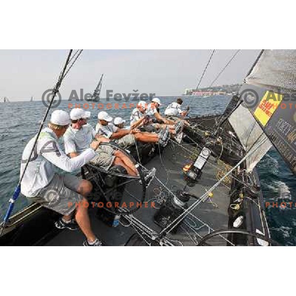 Team Aqua during match racing finals of Bank Sarasin RC 44 Portoroz Open in Portoroz, Slovenia 30.9.2009 