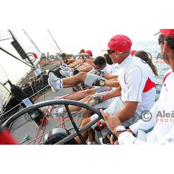 Team Katusha during match racing finals of Bank Sarasin RC 44 Portoroz Open in Portoroz, Slovenia 30.9.2009 