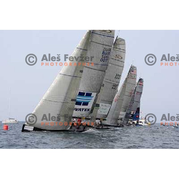 first day of fleet racing at Bank Sarasin RC 44 Portoroz Open in Portoroz, Slovenia 1.10.2009 