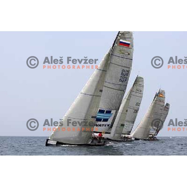 first day of fleet racing at Bank Sarasin RC 44 Portoroz Open in Portoroz, Slovenia 1.10.2009 