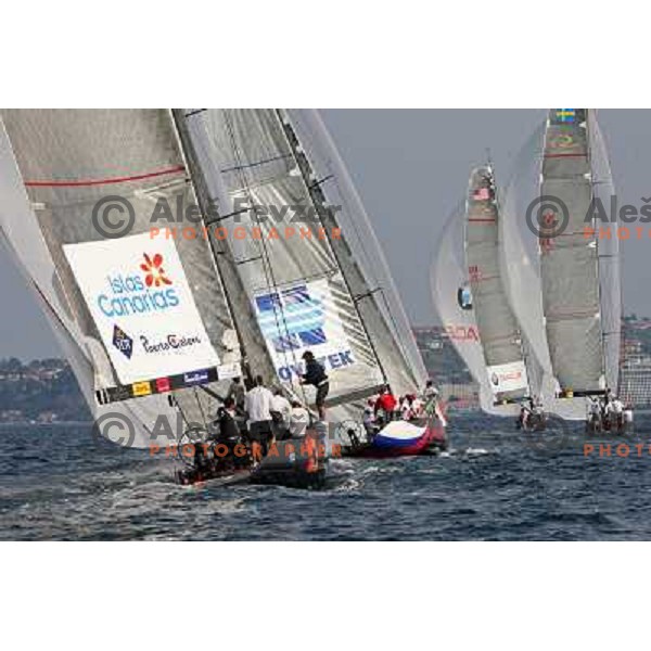 first day of fleet racing at Bank Sarasin RC 44 Portoroz Open in Portoroz, Slovenia 1.10.2009 