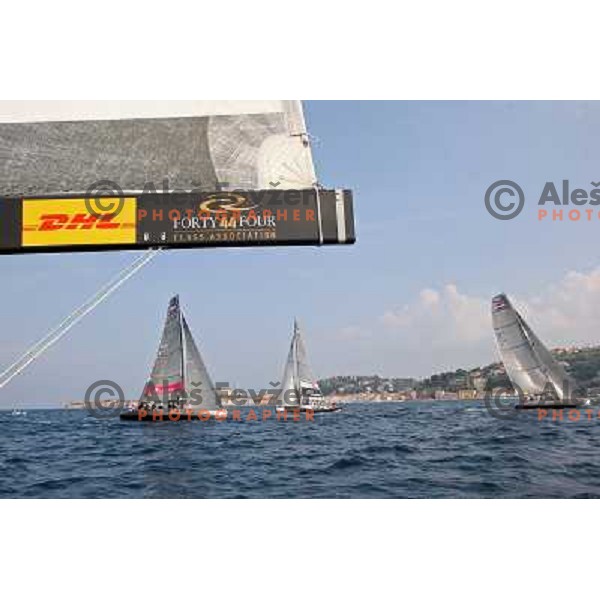 first day of fleet racing at Bank Sarasin RC 44 Portoroz Open in Portoroz, Slovenia 1.10.2009 