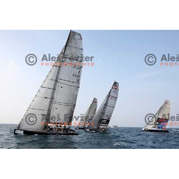 first day of fleet racing at Bank Sarasin RC 44 Portoroz Open in Portoroz, Slovenia 1.10.2009 