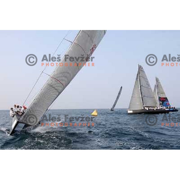 first day of fleet racing at Bank Sarasin RC 44 Portoroz Open in Portoroz, Slovenia 1.10.2009 