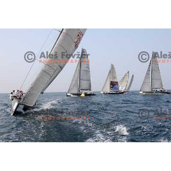 first day of fleet racing at Bank Sarasin RC 44 Portoroz Open in Portoroz, Slovenia 1.10.2009 