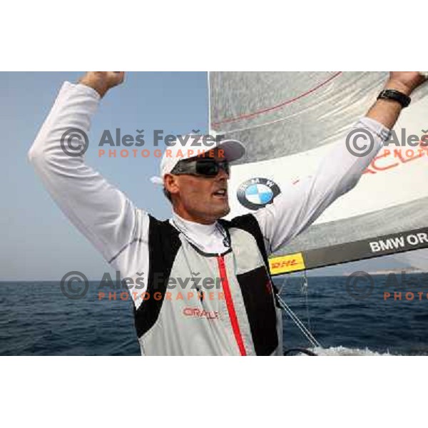 Russell Coutts and team BMW Oracle during first day of fleet racing at Bank Sarasin RC 44 Portoroz Open in Portoroz, Slovenia 1.10.2009 