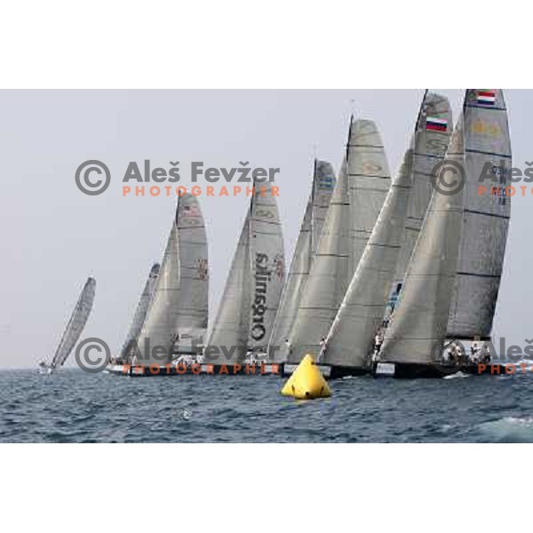 first day of fleet racing at Bank Sarasin RC 44 Portoroz Open in Portoroz, Slovenia 1.10.2009 