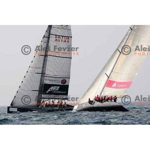 first day of fleet racing at Bank Sarasin RC 44 Portoroz Open in Portoroz, Slovenia 1.10.2009 