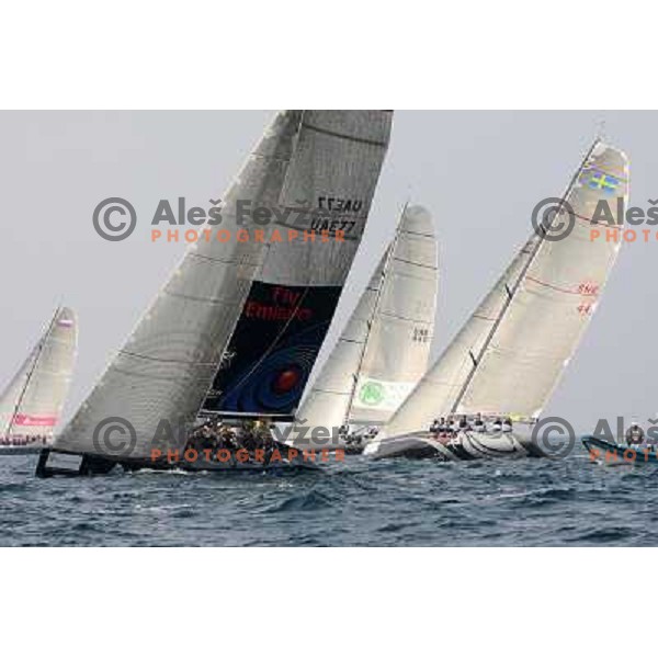 first day of fleet racing at Bank Sarasin RC 44 Portoroz Open in Portoroz, Slovenia 1.10.2009 