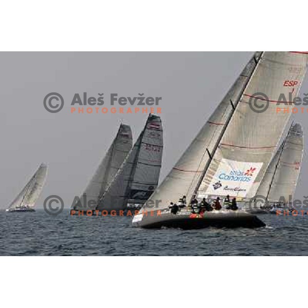 first day of fleet racing at Bank Sarasin RC 44 Portoroz Open in Portoroz, Slovenia 1.10.2009 