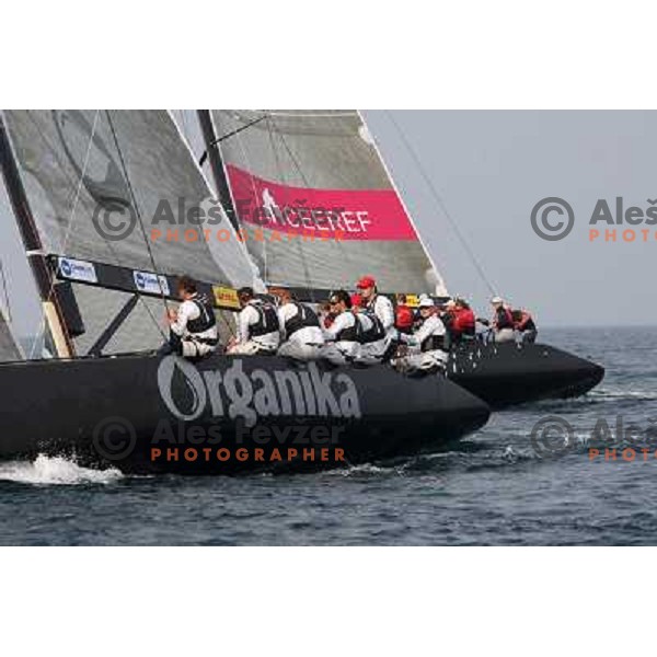 first day of fleet racing at Bank Sarasin RC 44 Portoroz Open in Portoroz, Slovenia 1.10.2009 