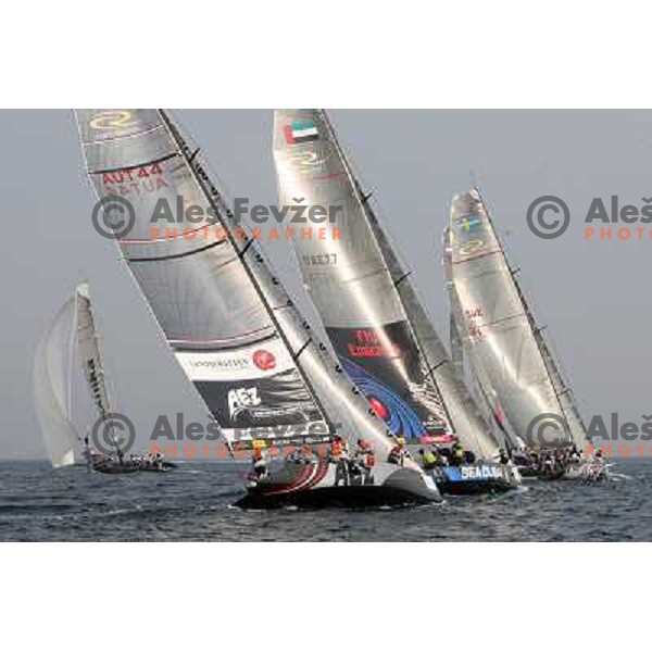 first day of fleet racing at Bank Sarasin RC 44 Portoroz Open in Portoroz, Slovenia 1.10.2009 