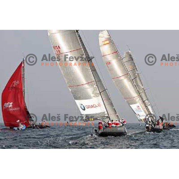 first day of fleet racing at Bank Sarasin RC 44 Portoroz Open in Portoroz, Slovenia 1.10.2009 