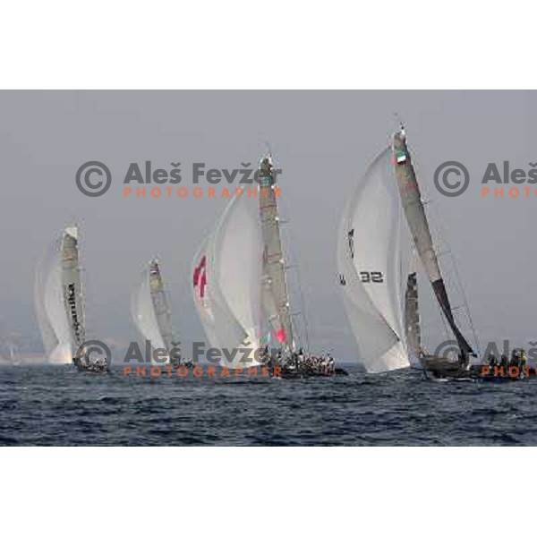 first day of fleet racing at Bank Sarasin RC 44 Portoroz Open in Portoroz, Slovenia 1.10.2009 