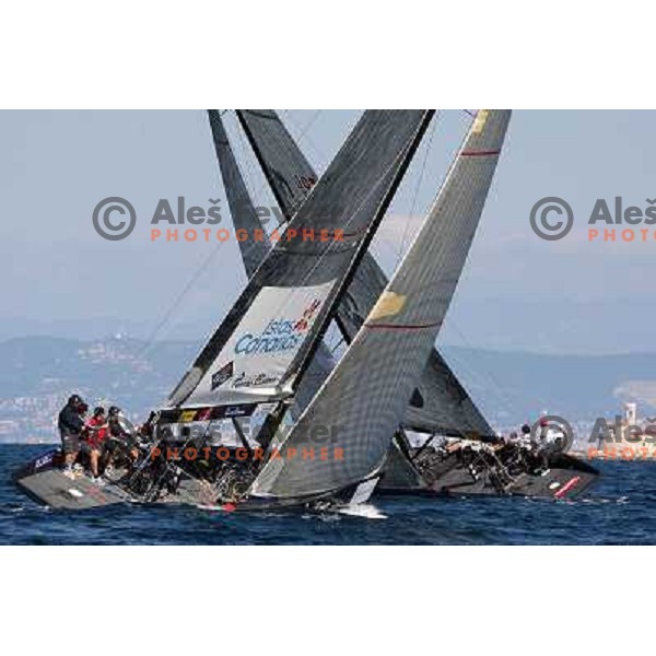 Team Puerto Calero Islas Canarias during last day of sailing races at Bank Sarasin RC 44 Porotorz Cup 3.10.2009 