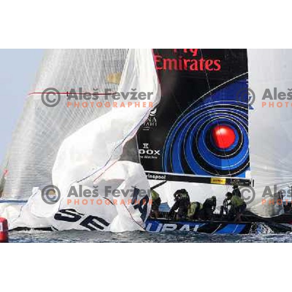 Team Sea Dubai during last day of sailing races at Bank Sarasin RC 44 Porotorz Cup 3.10.2009 