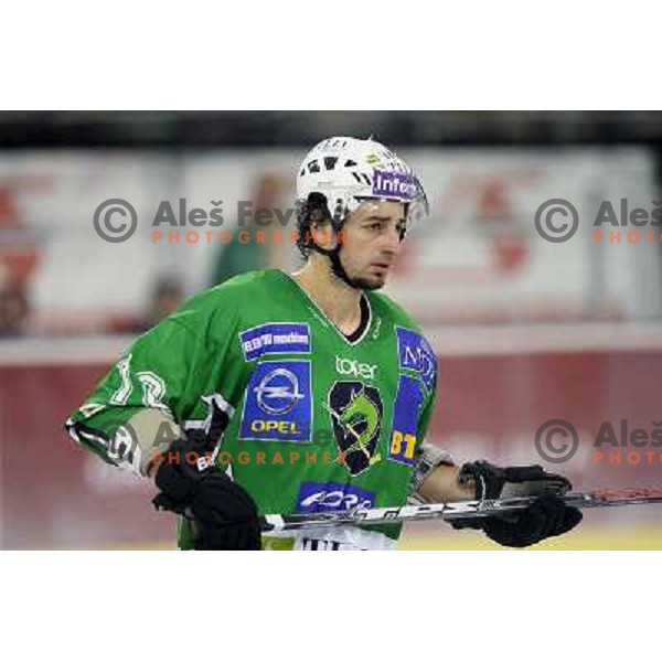 Brendan Yarema during ice-hockey match Tilia Olimpija- VSV, played in round 11 of Ebel league in Hala Tivoli, Ljubljana 9.10.2009. Tilia Olimpija won 3:0 