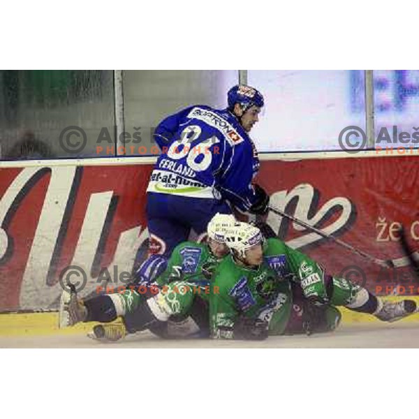 during ice-hockey match Tilia Olimpija- VSV, played in round 11 of Ebel league in Hala Tivoli, Ljubljana 9.10.2009. Tilia Olimpija won 3:0 