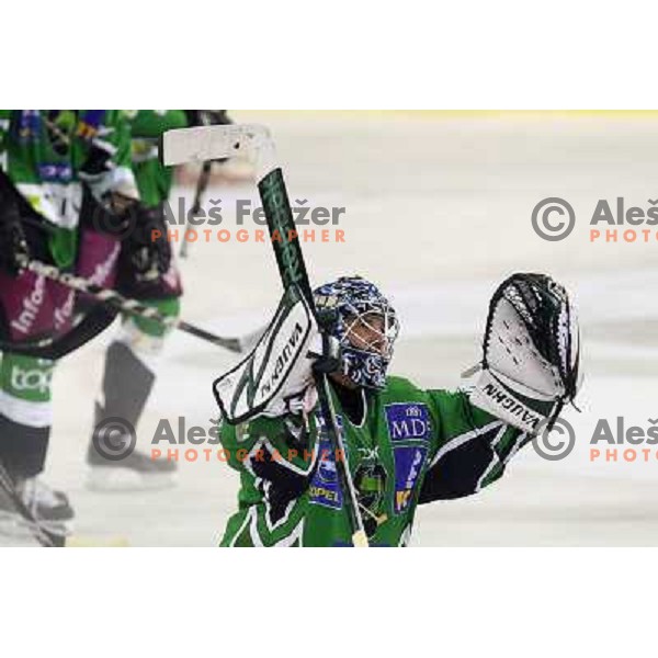 Norm Maracle during ice-hockey match Tilia Olimpija- VSV, played in round 11 of Ebel league in Hala Tivoli, Ljubljana 9.10.2009. Tilia Olimpija won 3:0 