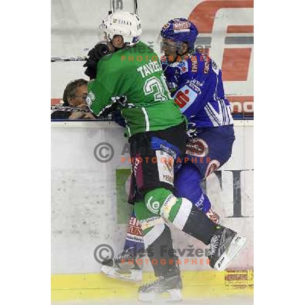 Andrej Tavzelj during ice-hockey match Tilia Olimpija- VSV, played in round 11 of Ebel league in Hala Tivoli, Ljubljana 9.10.2009. Tilia Olimpija won 3:0 