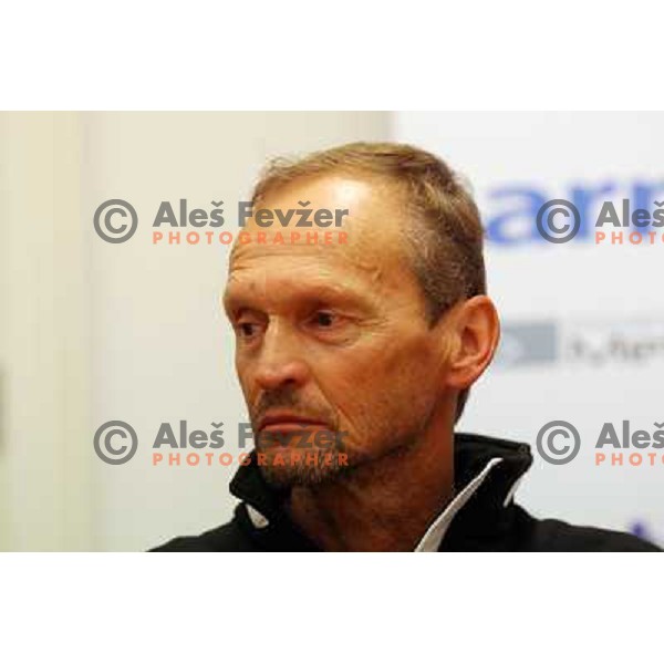 Prelovsek at press conference before the season 2009-2010 in Ljubljana 12.10.2009 