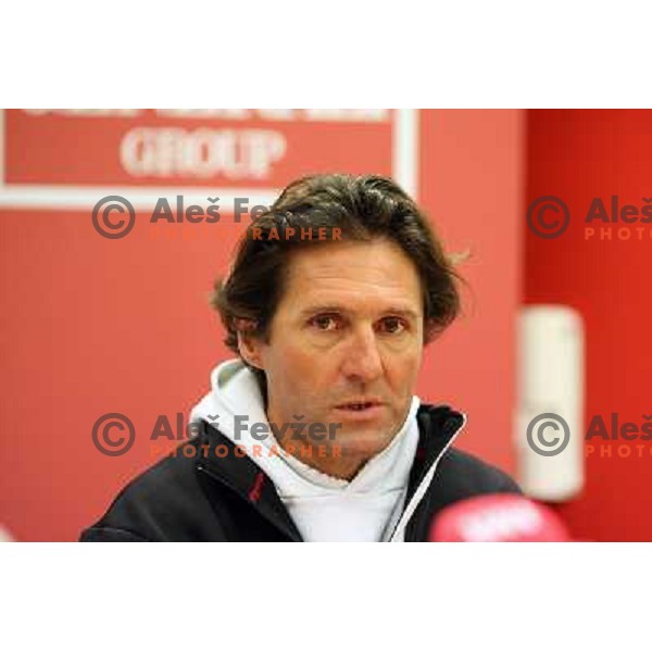 Andrea Massi at press conference before the season 2009-2010 in Ljubljana 12.10.2009 