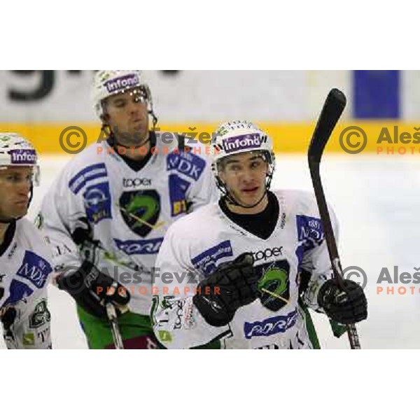  at ice-hockey match Acroni Jesenice- Tilia Olimpija in round 14 of Ebel league, played in Podmezakla Hall, Jesenice 16.10.2009. Acroni Jesenice won 7:5 