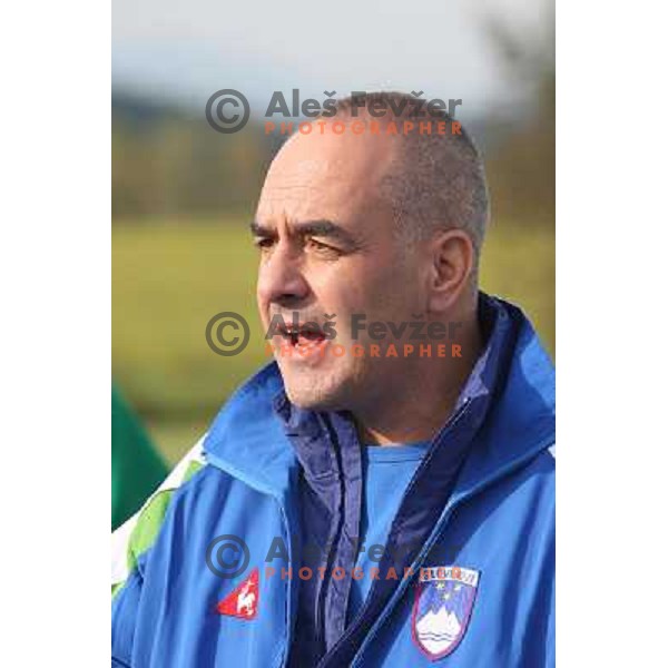 Ziga Dobnikar, head coach of Slovenia at rugby match Slovenia- Austria in FIRA European Championships 3B, played in Stanezice, Ljubljana, Slovenia 17.10.2009. Austria won 15:13 