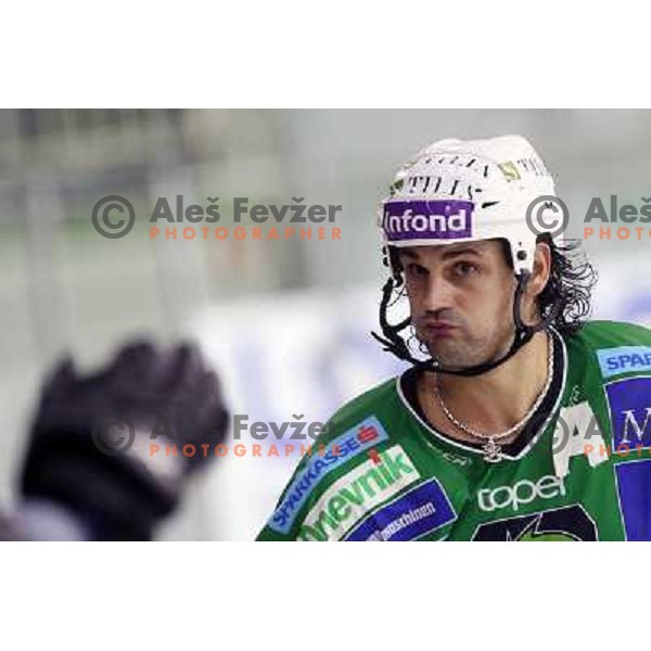 Frank Banham during ice-hockey match Tilia Olimpija-Medvescak in round in Ebel league, played in Hala Tivoli, Ljubljana, Slovenia 25.10.2009 
