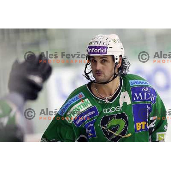 Frank Banham during ice-hockey match Tilia Olimpija-Medvescak in round in Ebel league, played in Hala Tivoli, Ljubljana, Slovenia 25.10.2009 
