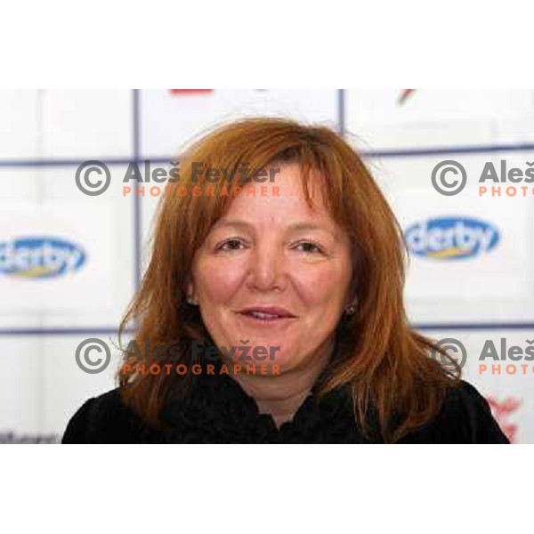 Marta Bon during press conference of RK krim Mercator in M hotel, Ljubljana, Slovenia 28.10.2009 