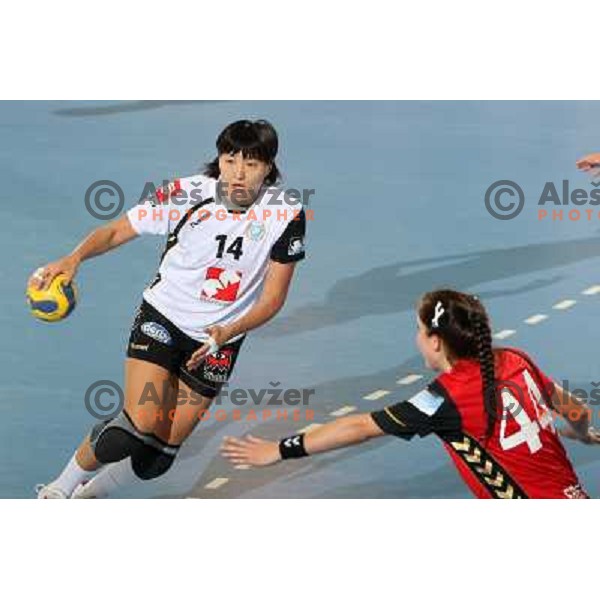 Bodnieva in action during handball match Krim Mercator- Aalborg DH in round 2 of Championsleague, played at Kodeljevo, Ljubljana, Slovenia 31.10.2009 