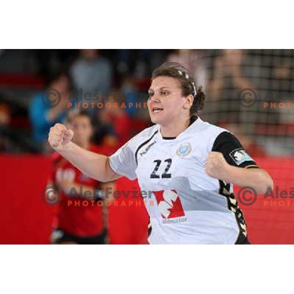 Dragana Cvijic in action during handball match Krim Mercator- Aalborg DH in round 2 of Championsleague, played at Kodeljevo, Ljubljana, Slovenia 31.10.2009 