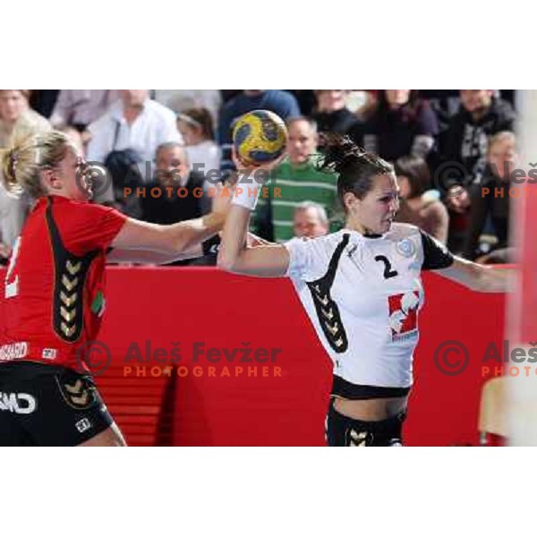 Szandra Zacsik in action during handball match Krim Mercator- Aalborg DH in round 2 of Championsleague, played at Kodeljevo, Ljubljana, Slovenia 31.10.2009 