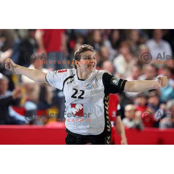 Dragana Cvijic in action during handball match Krim Mercator- Aalborg DH in round 2 of Championsleague, played at Kodeljevo, Ljubljana, Slovenia 31.10.2009 