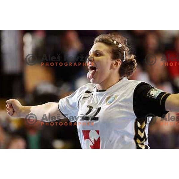 Dragana Cvijic in action during handball match Krim Mercator- Aalborg DH in round 2 of Championsleague, played at Kodeljevo, Ljubljana, Slovenia 31.10.2009 