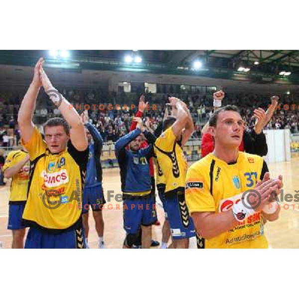 Zoran Jovicic in action during handball match Cimos Koper- Gorenje in MIK 1.liga, played in Bonifika Hall, koper, Slovenia 15.11.2009 