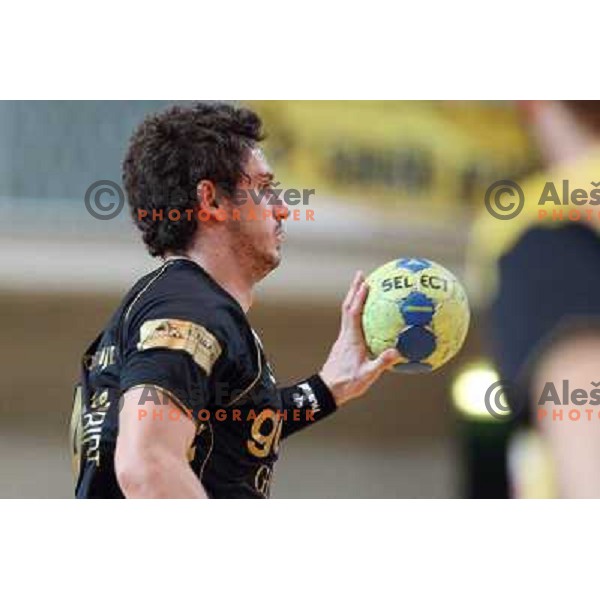 Bostjan Kavas in action during handball match Cimos Koper- Gorenje in MIK 1.liga, played in Bonifika Hall, koper, Slovenia 15.11.2009 